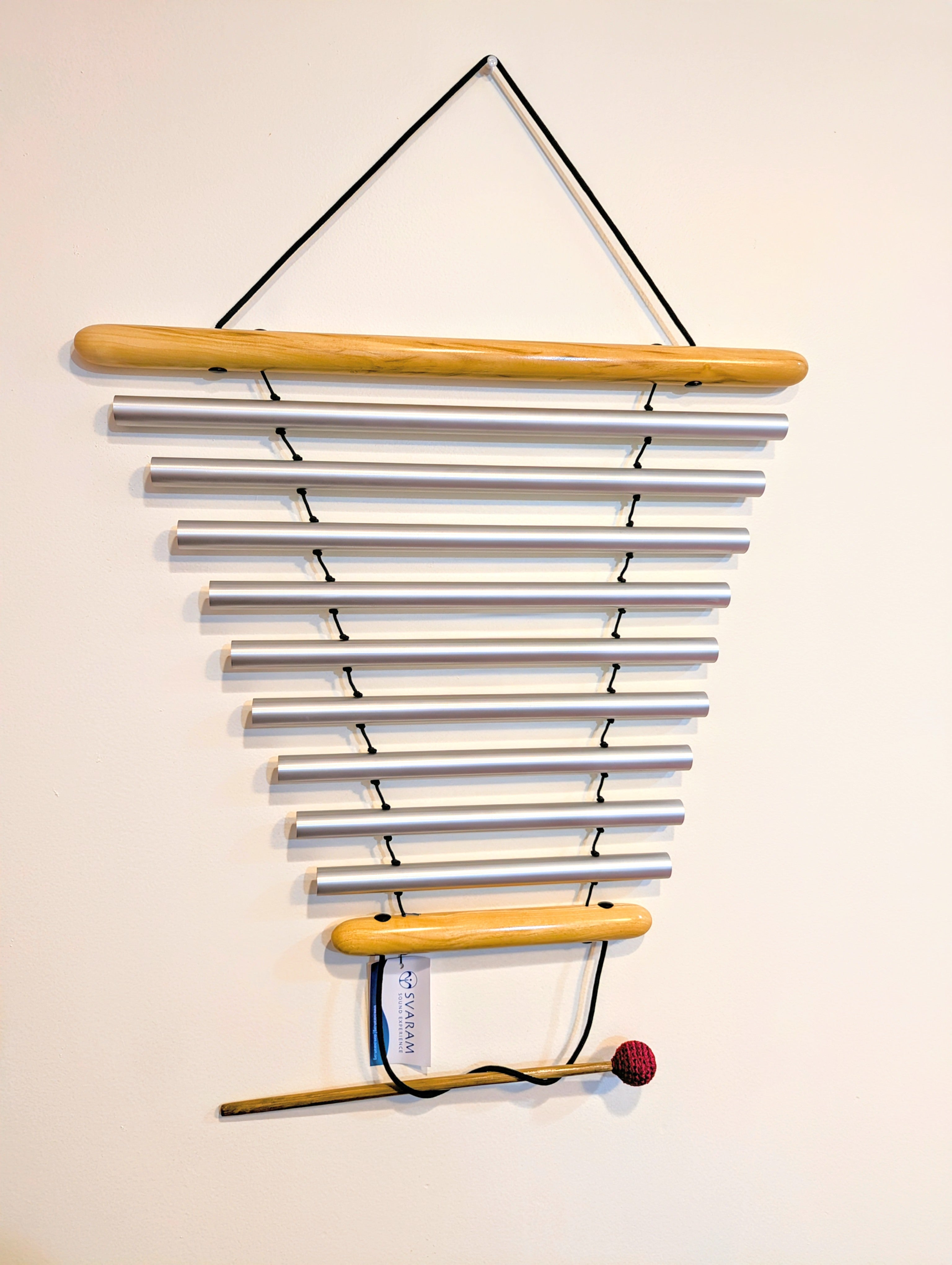 Hanging chimes used for sound healing